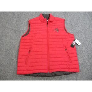 Tampa Bay Buccaneers‎ Jacket Mens 2XL Red NFL Football Vest NFL Team Apparel